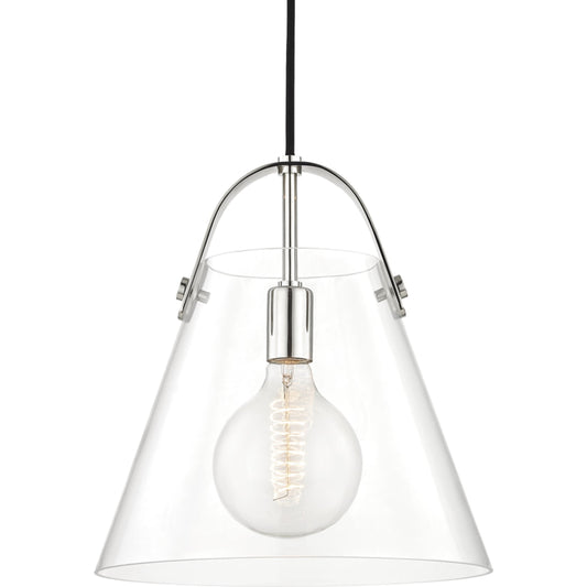 Karin Pendant by Mitzi. Made from steel in a modern style.