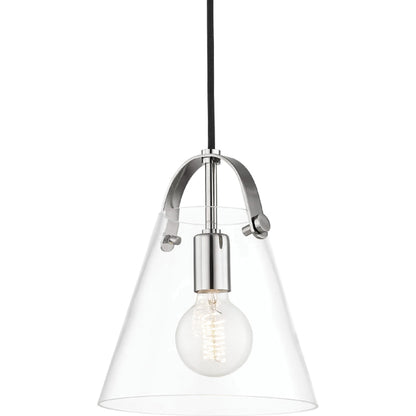 Karin Pendant by Mitzi. Made from steel in a modern style.