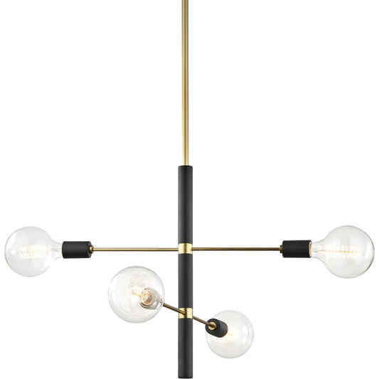 Astrid Chandelier by Mitzi. Made from steel in a modern style.