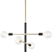 Astrid Chandelier by Mitzi. Made from steel in a modern style.