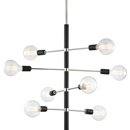 Astrid Chandelier by Mitzi. Made from steel in a modern style.