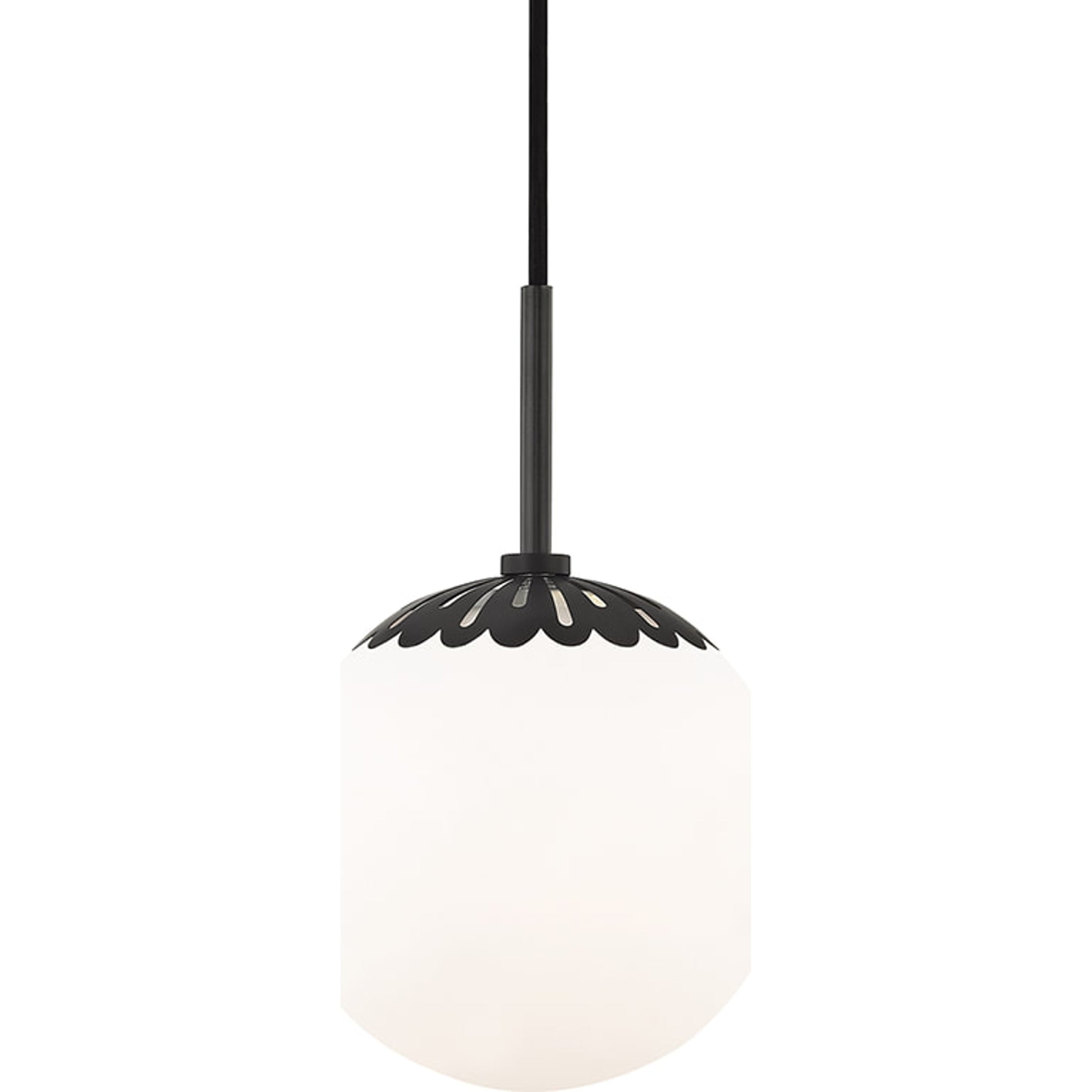 Paige Pendant by Mitzi. Made from steel in a transitional style.