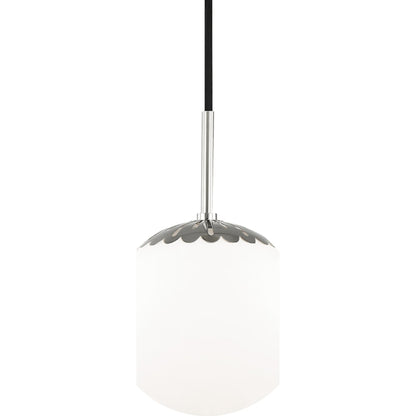 Paige Pendant by Mitzi. Made from steel in a transitional style.