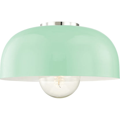 Avery Semi Flush by Mitzi. Made from steel in a modern style.