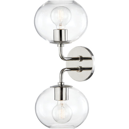 Margot Wall Sconce by Mitzi. Made from steel in a modern style.