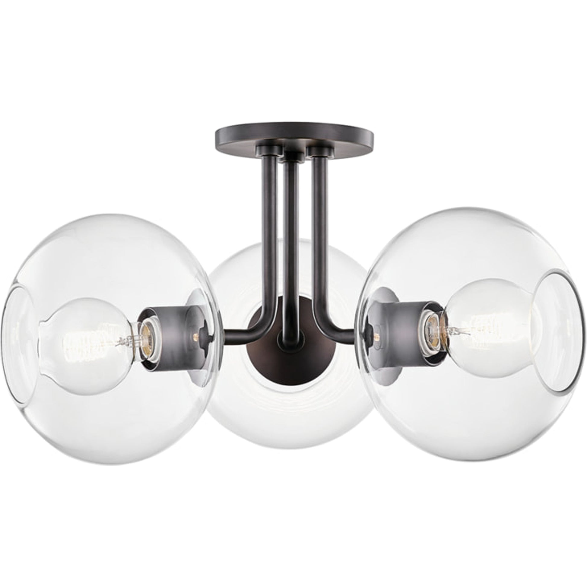 Margot Semi Flush by Mitzi. Made from steel in a modern style.