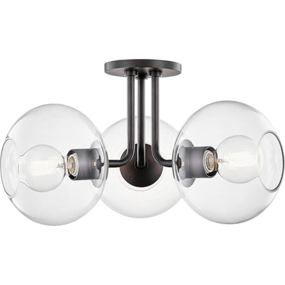 Margot Semi Flush by Mitzi. Made from steel in a modern style.
