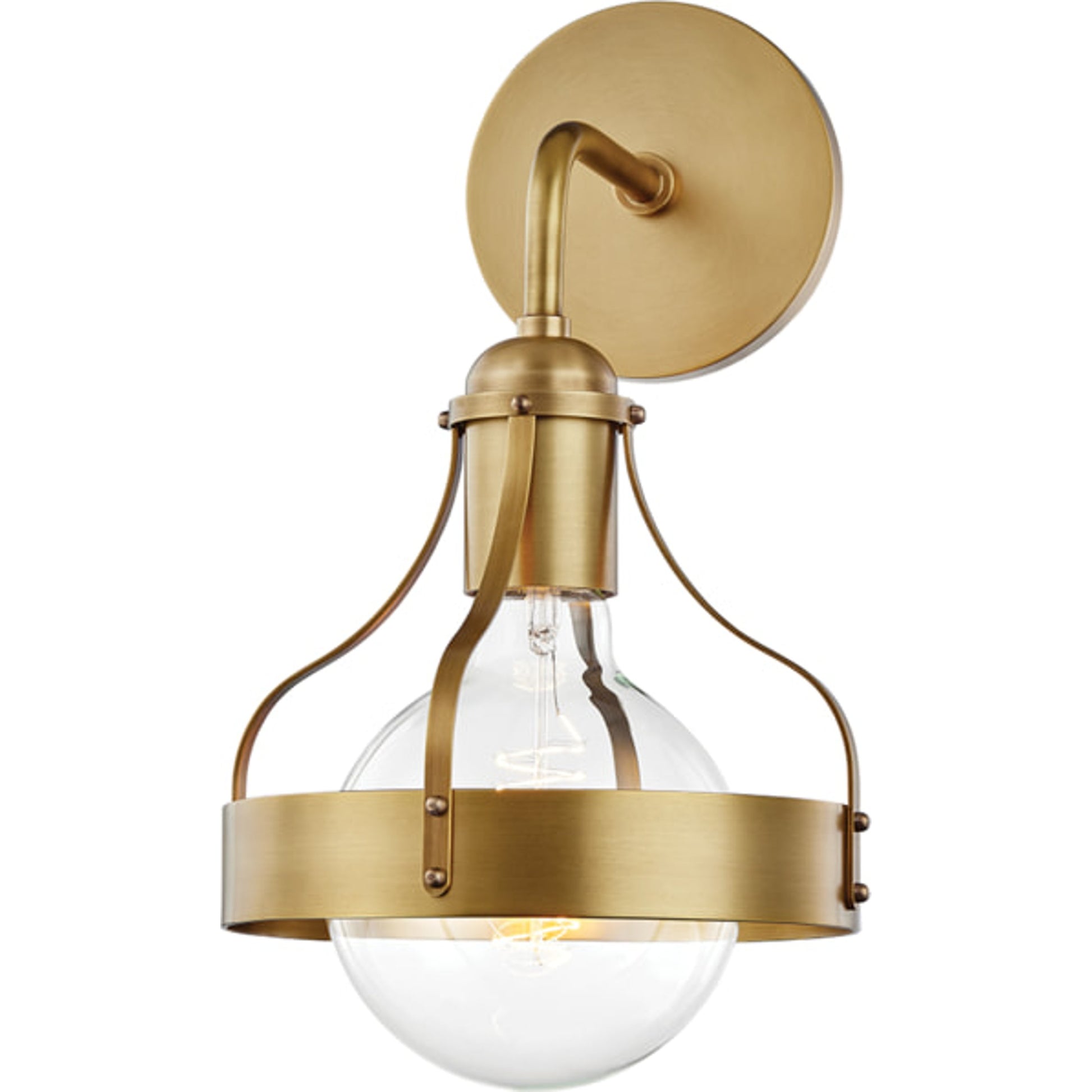 Violet Wall Sconce by Mitzi in polished nickel. Made from steel in a modern style.