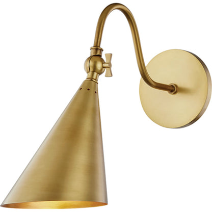 Lupe Wall Sconce by Mitzi. Made from steel in a modern style.