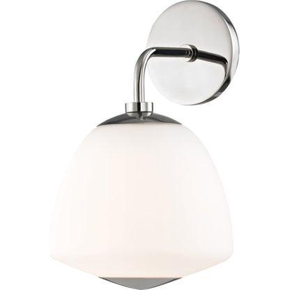 Jane Wall Sconce by Mitzi in aged brass. Made from steel in a modern style.