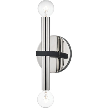 Colette Wall Sconce by Mitzi. Made from steel in a modern style.