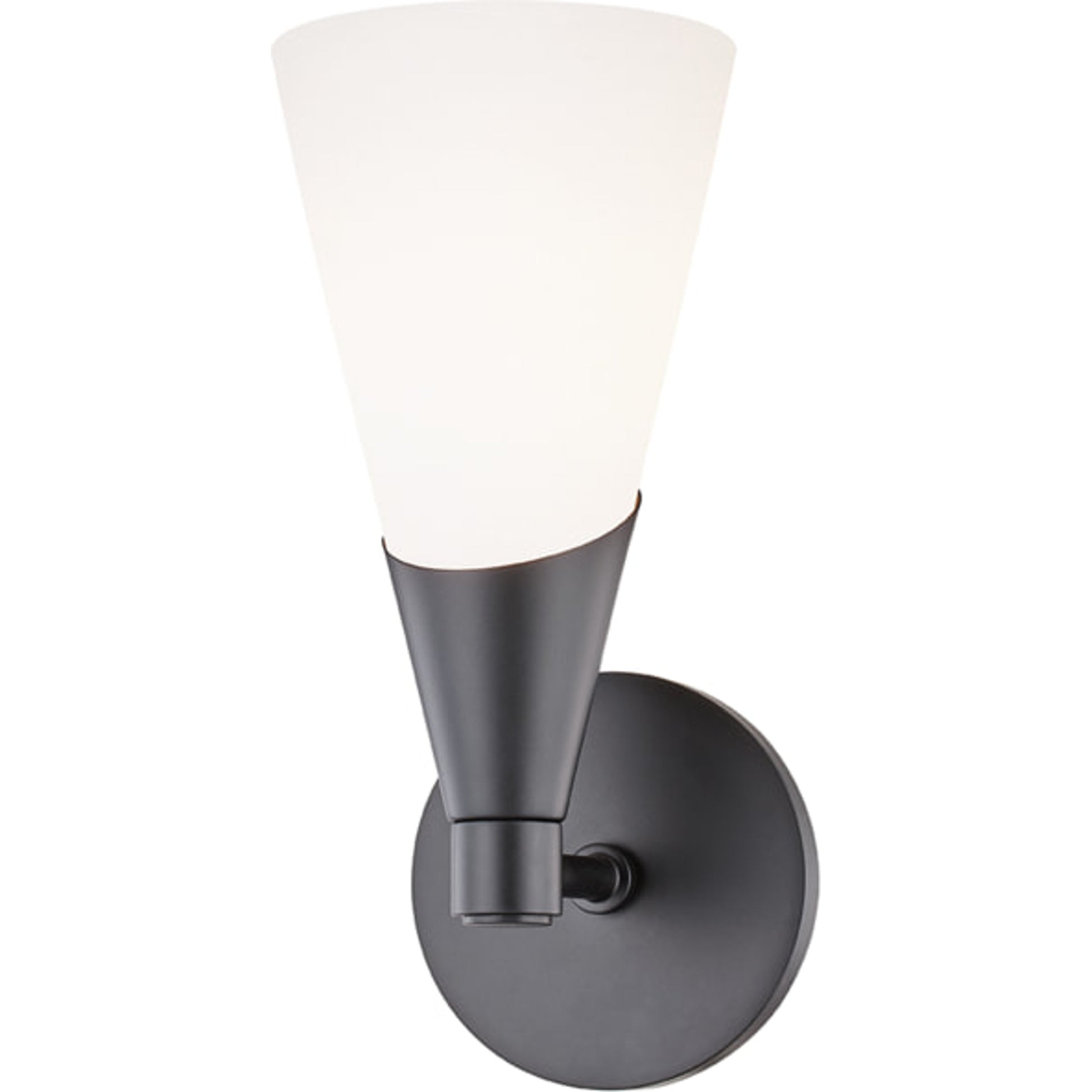 Parker Wall Sconce by Mitzi in black. Made from steel in a modern style.
