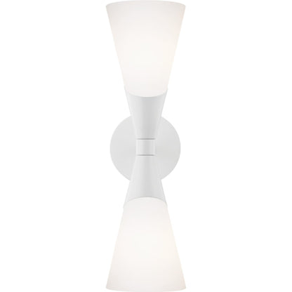 Parker Wall Sconce by Mitzi in black. Made from steel in a modern style.