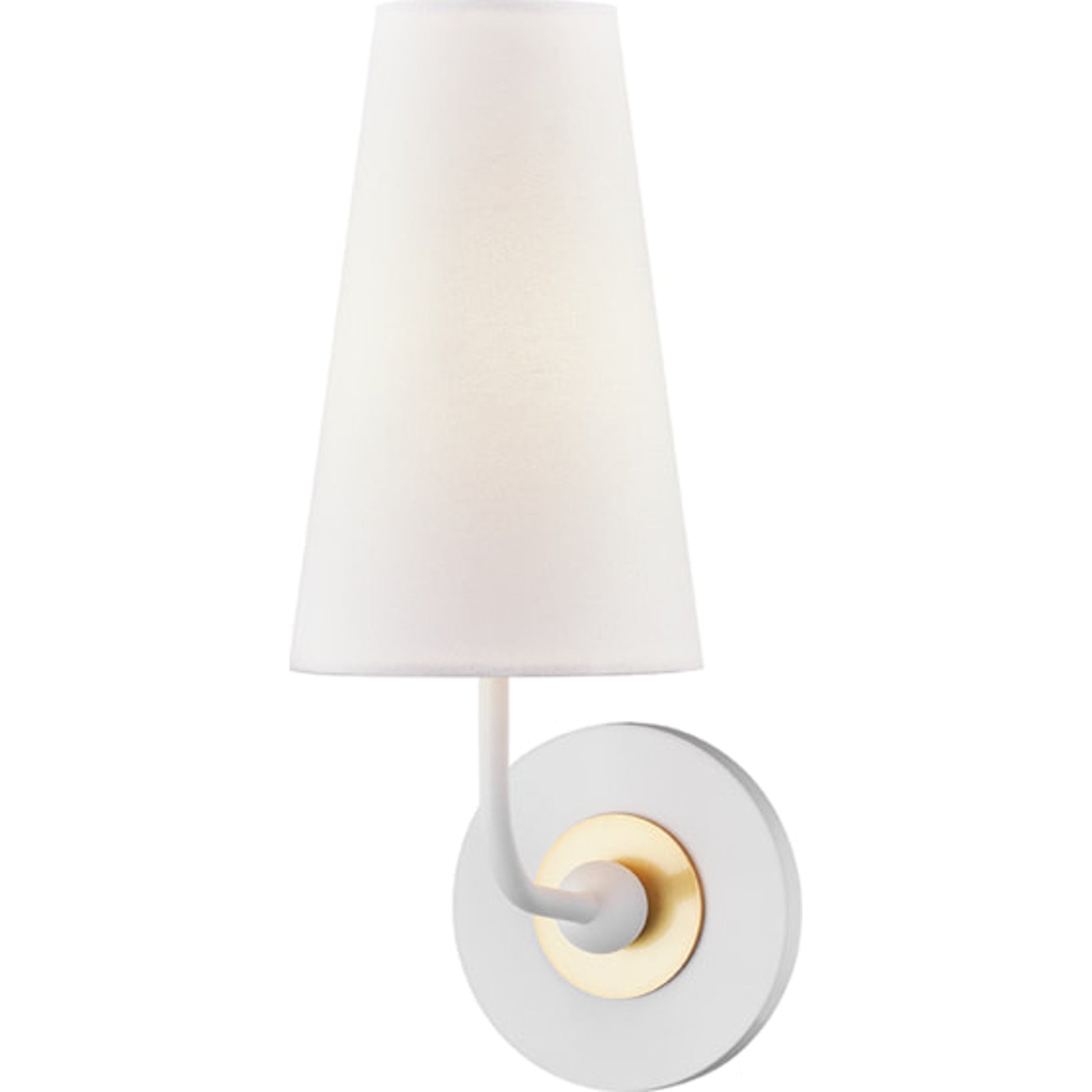 Merri Wall Sconce by Mitzi in aged brass white. Made from steel in a modern style.