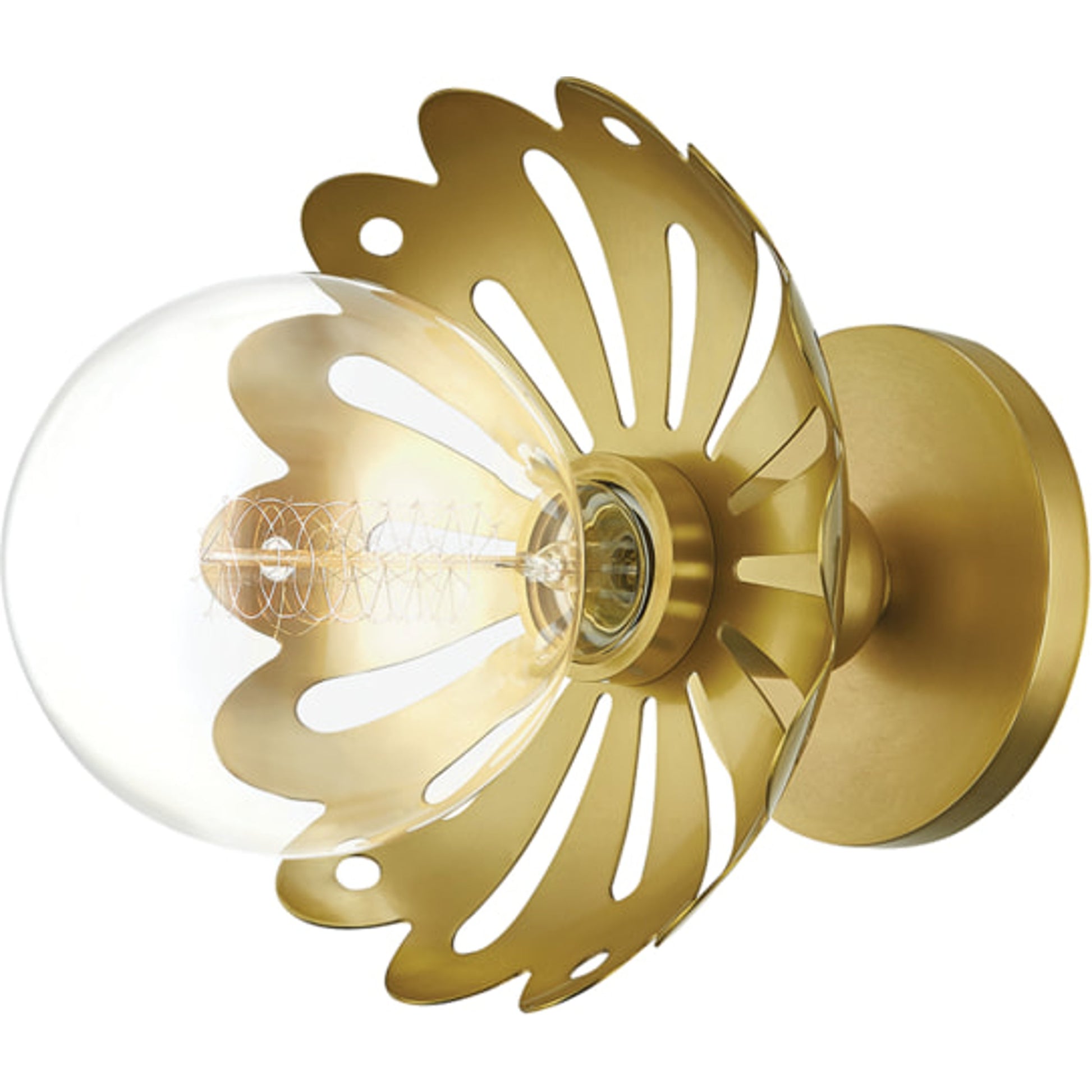 Alyssa Wall Sconce by Mitzi in aged brass. Made from steel in a modern style.