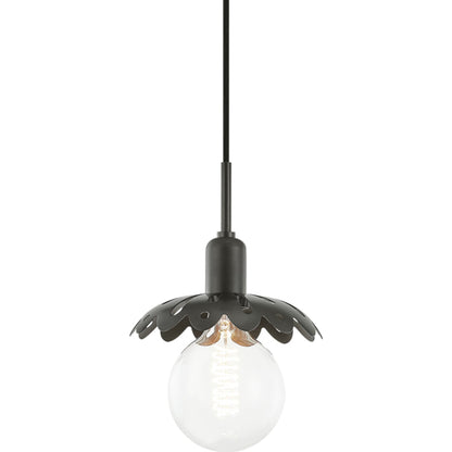 Alyssa Pendant by Mitzi in aged brass. Made from steel in a modern style.