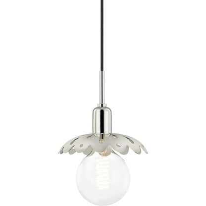 Alyssa Pendant by Mitzi in aged brass. Made from steel in a modern style.