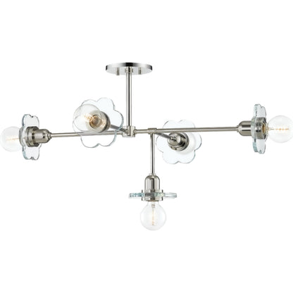 Alexa Chandelier by Mitzi. Made from steel in a modern style.