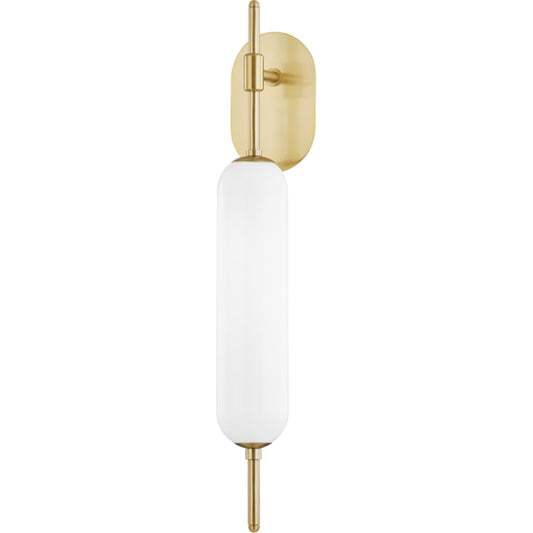 Miley Wall Sconce by Mitzi. Made from steel in a modern style.