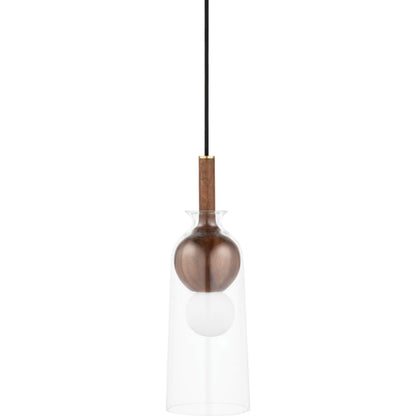 Dani Pendant by Mitzi in aged brass. Made from steel in a modern style.