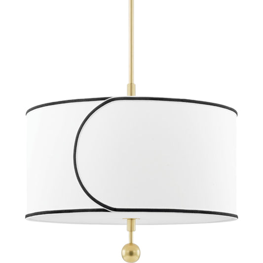 Zara Pendant by Mitzi. Made from steel in a transitional style.