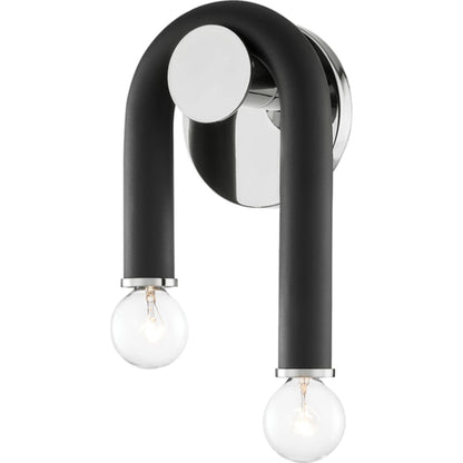 Whit Wall Sconce by Mitzi. Made from steel in a modern style.