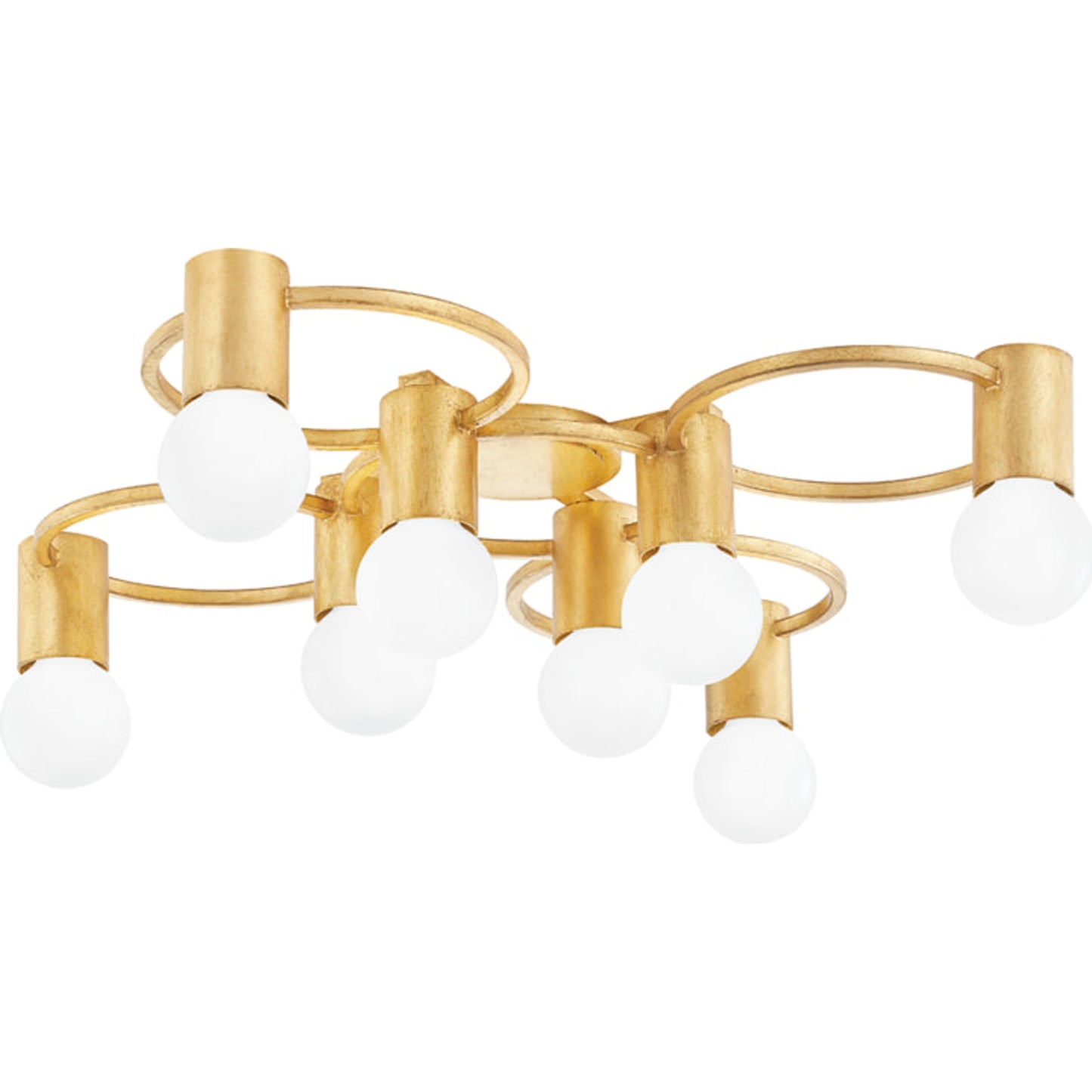 000 SR-860198 | Additional Silo | Hope Semi Flush by Mitzi in gold leaf. Made from steel in a modern style.
