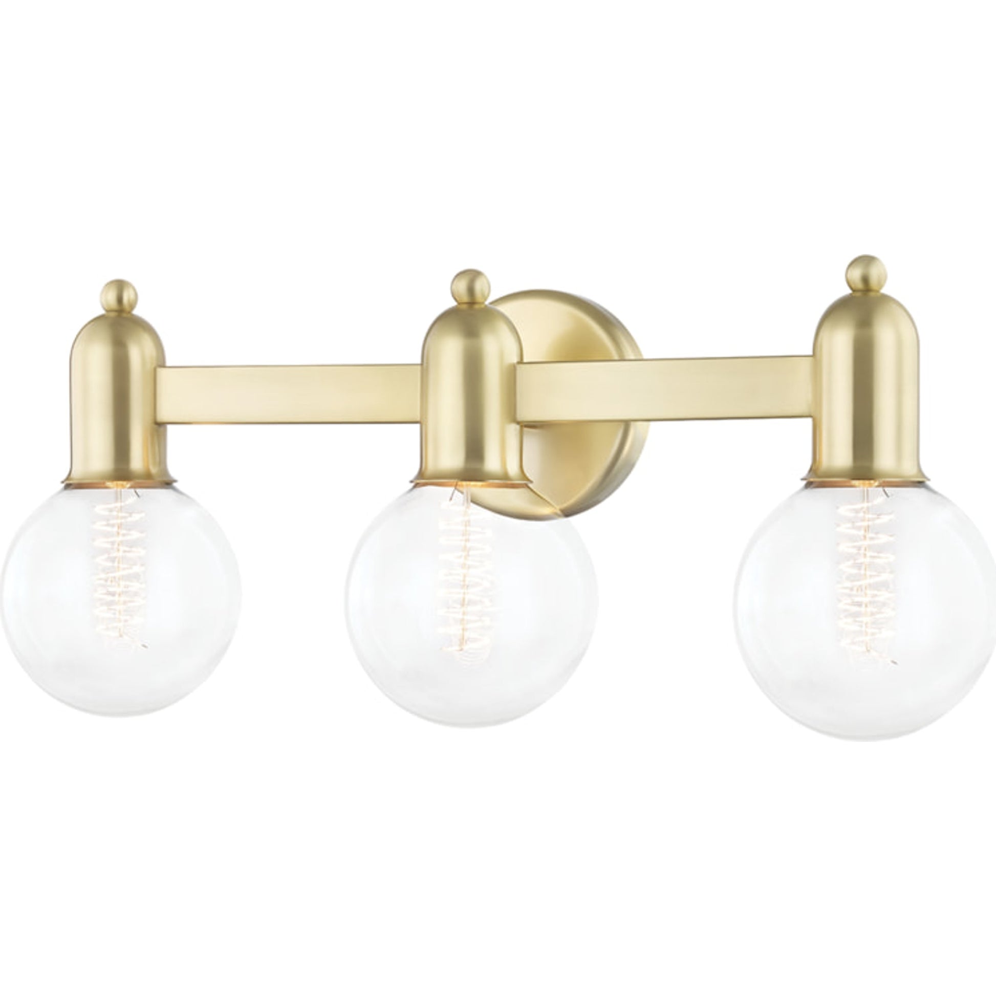 Bryce Bath Bracket by Mitzi in polished nickel. Made from steel in a transitional style.