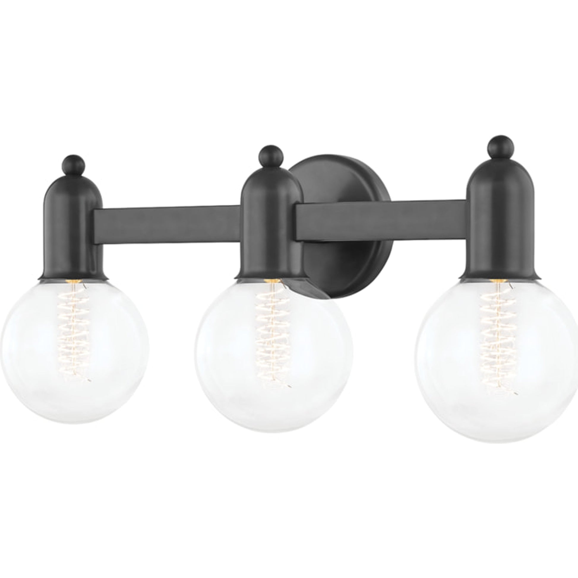 Bryce Bath Bracket by Mitzi in polished nickel. Made from steel in a transitional style.