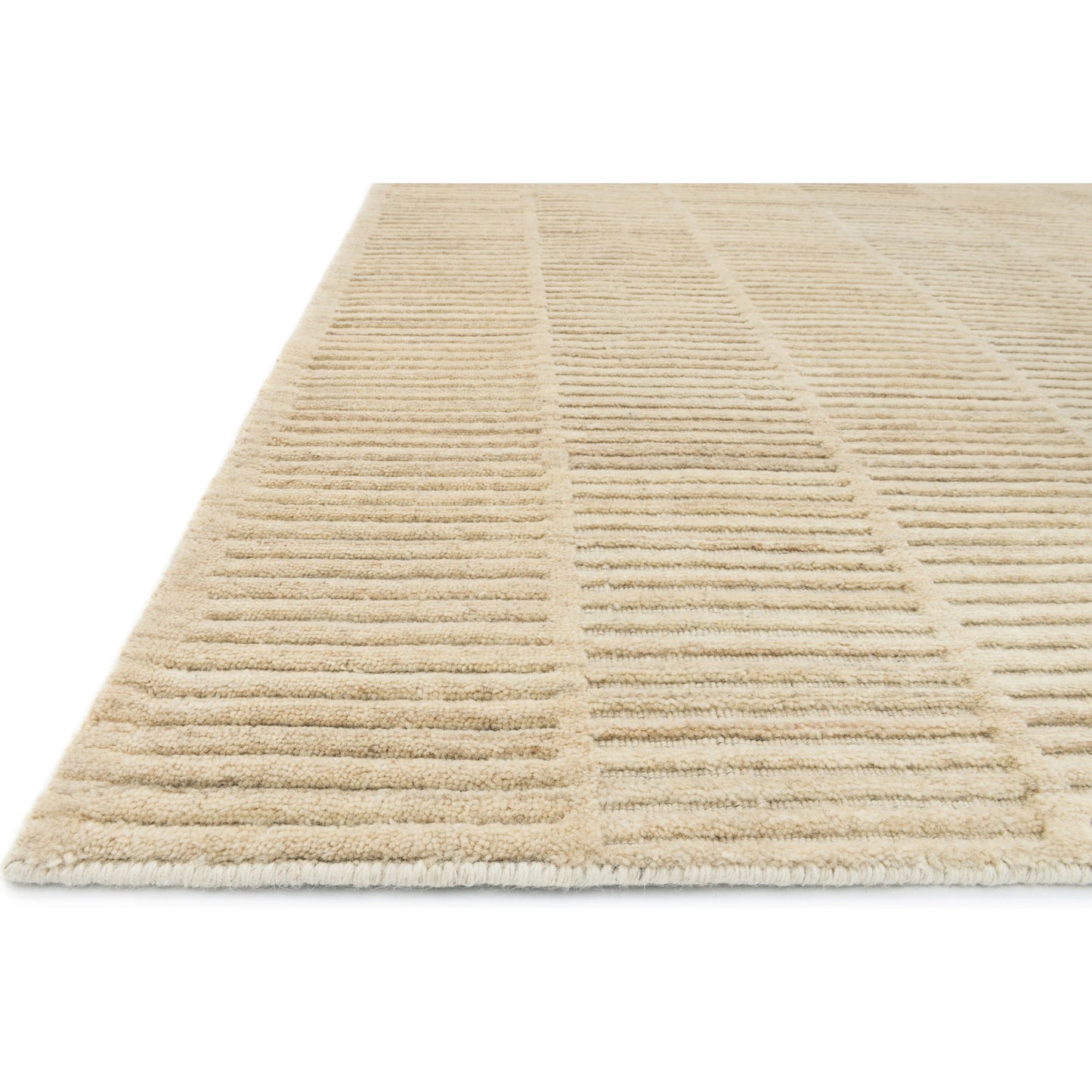 001 42794-19367,42794-19368,42794-19369,42794-19370,SR-360940 | Closeup | Hadley HD-01 Rug by Loloi in natural. Made from 100% wool in a modern style.