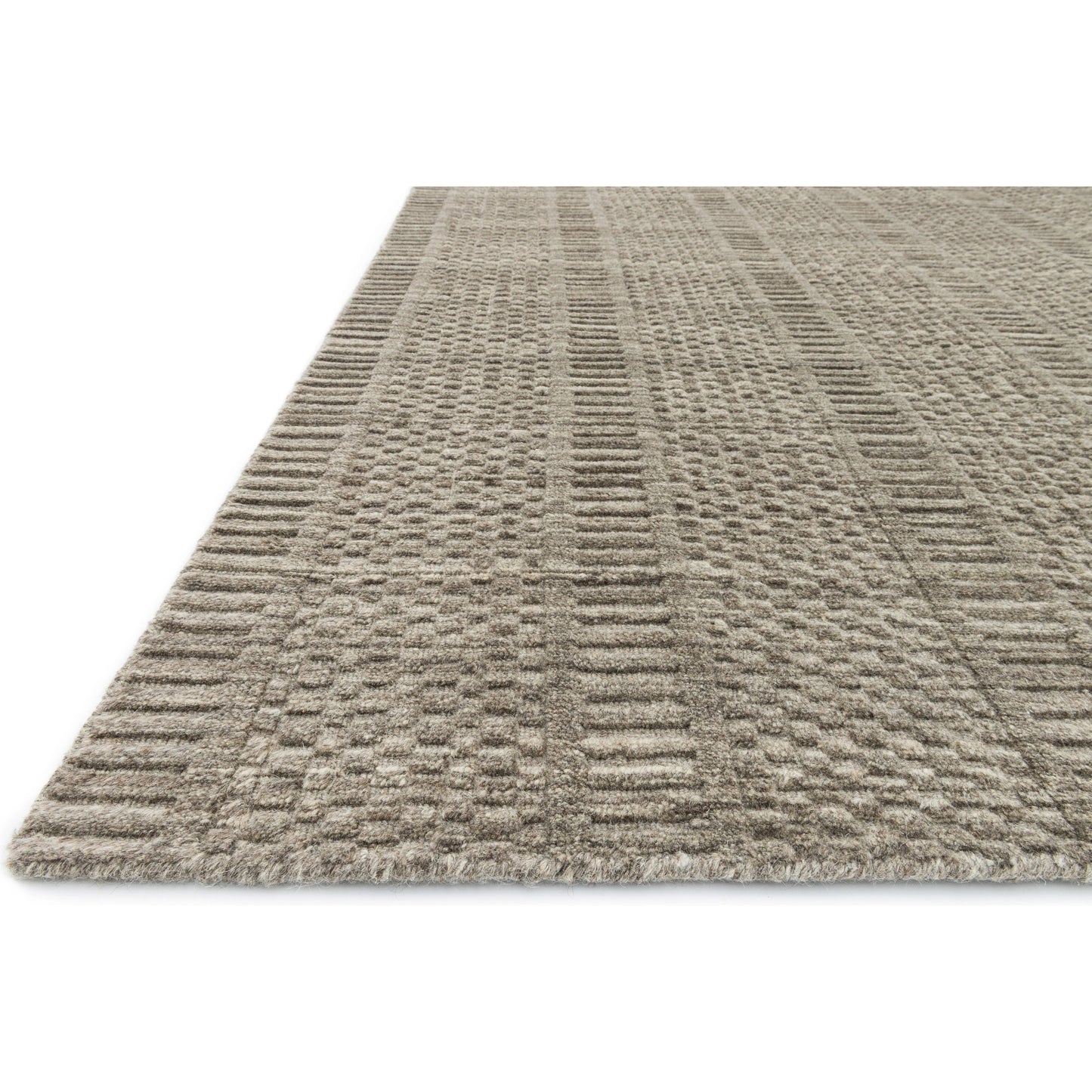 001 42796-19367,42796-19368,42796-19369,42796-19370,SR-360949 | Closeup | Hadley HD-03 Rug by Loloi in stone. Made from 100% wool in a modern style.