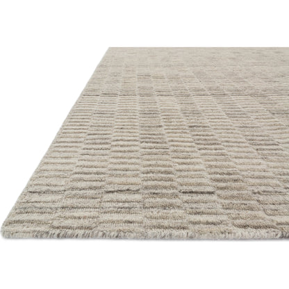 Hadley HD-04 Rug by Loloi in oatmeal. Made from 100% wool in a modern style.