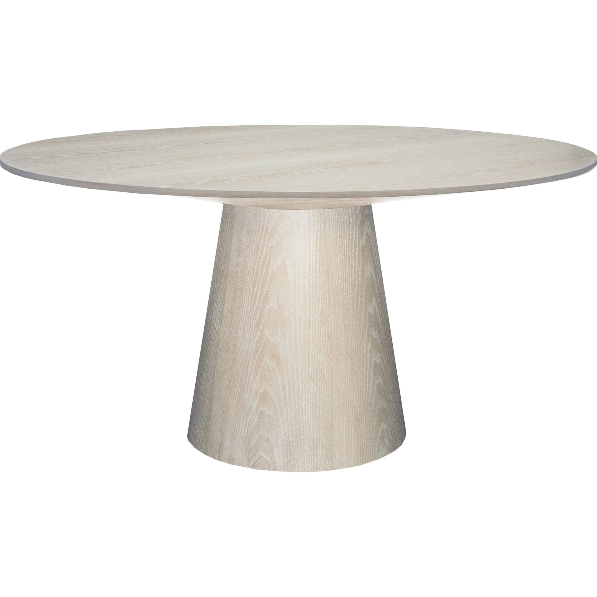 Hamilton Dining Table by Worlds Away in white-washed oak. Made from white-washed oak in a eclectic & global style.