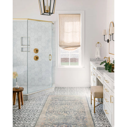 Hathaway HTH-02 Rug by Loloi in denim, multi. Made from 100% polyester in a transitional style.