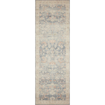 Hathaway HTH-02 Rug by Loloi in denim, multi. Made from 100% polyester in a transitional style.