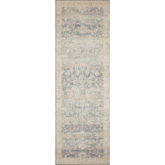 Hathaway HTH-02 Rug by Loloi in denim, multi. Made from 100% polyester in a transitional style.