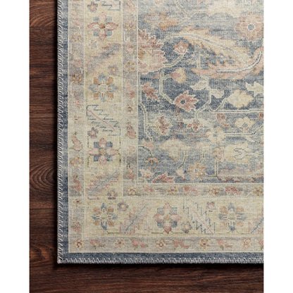 Hathaway HTH-02 Rug by Loloi in denim, multi. Made from 100% polyester in a transitional style.
