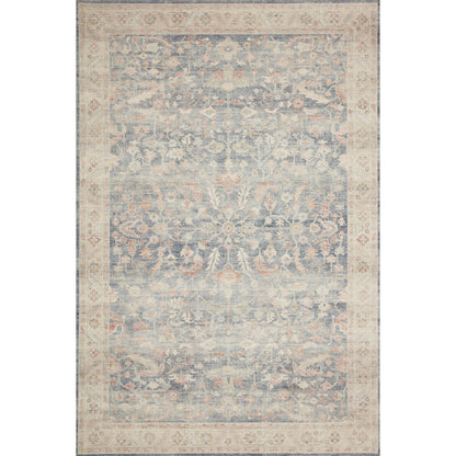 Hathaway HTH-02 Rug by Loloi in denim, multi. Made from 100% polyester in a transitional style.