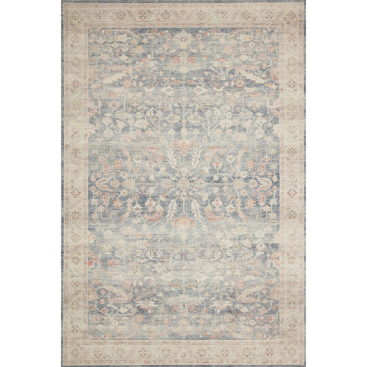 Hathaway HTH-02 Rug by Loloi II in denim, multi. Made from 100% polyester in a transitional style.