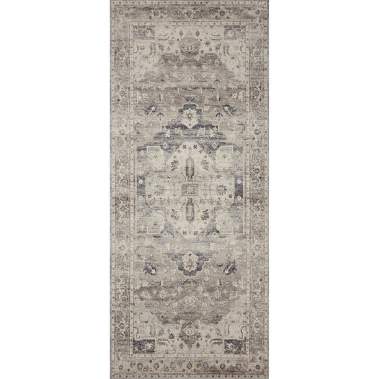 Hathaway HTH-05 Rug by Loloi in steel, ivory. Made from 100% polyester in a traditional style.