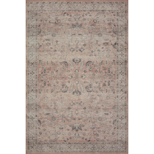HTH-06 by Loloi II in rust, multi. Made from 100% polyester in a traditional style.