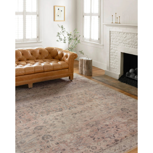 HTH-06 by Loloi II in rust, multi. Made from 100% polyester in a traditional style.
