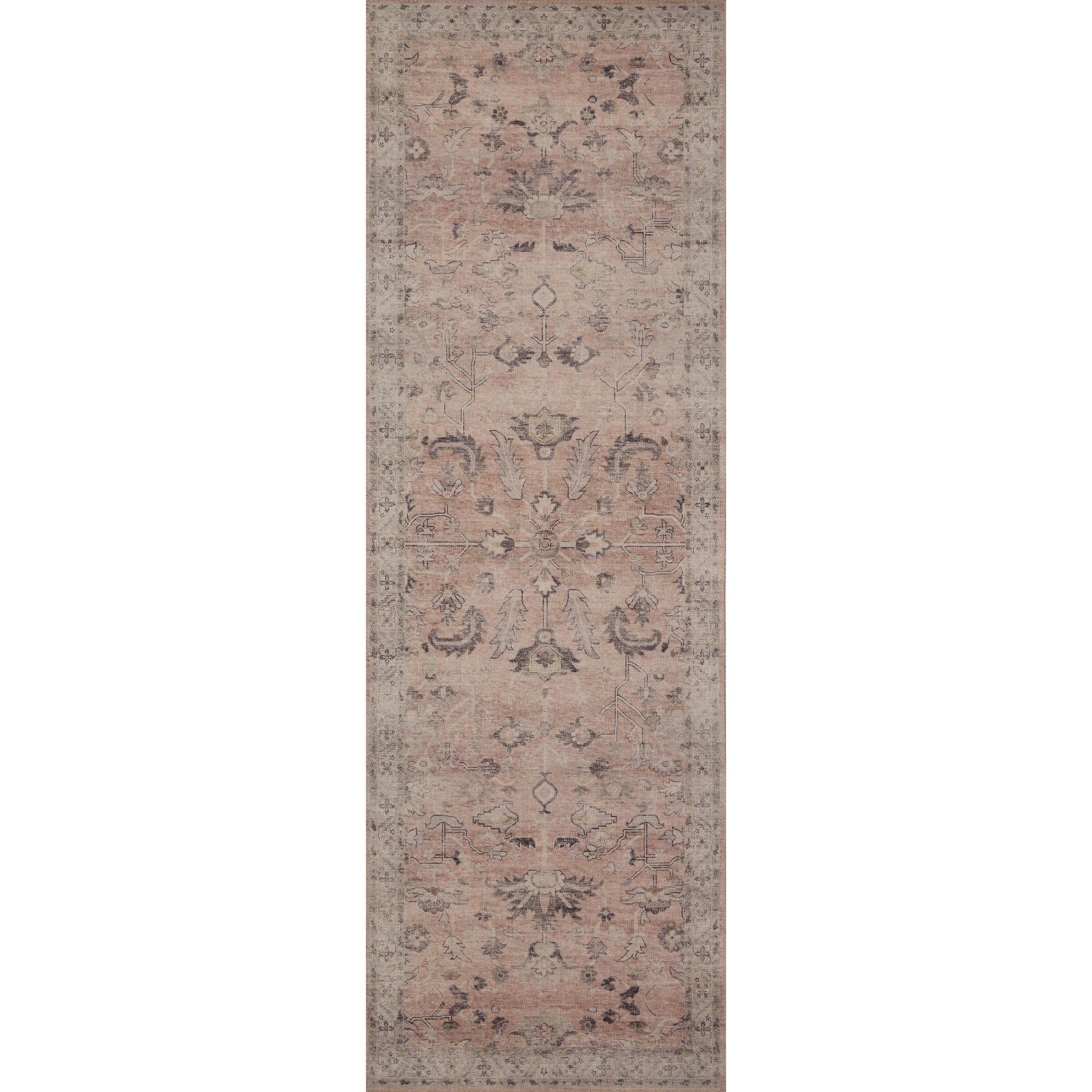 HTH-06 by Loloi in rust, multi. Made from 100% polyester in a traditional style.