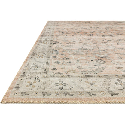 HTH-06 by Loloi in rust, multi. Made from 100% polyester in a traditional style.