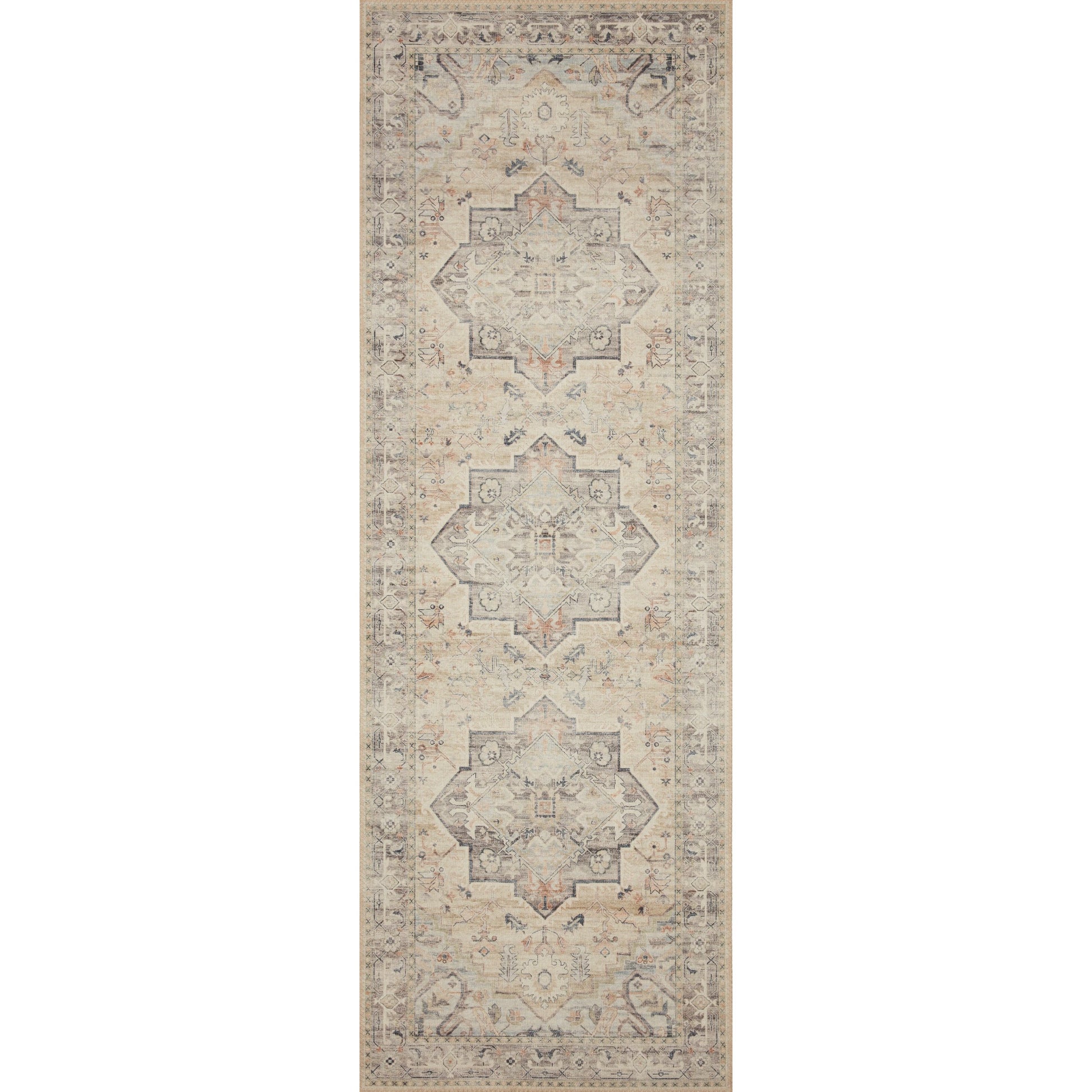 Hathaway HTH-07 Rug by Loloi in multi, ivory. Made from 100% polyester in a rustic style.