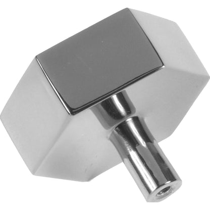Hexagon Pull by Worlds Away. Made from metal in a modern style.