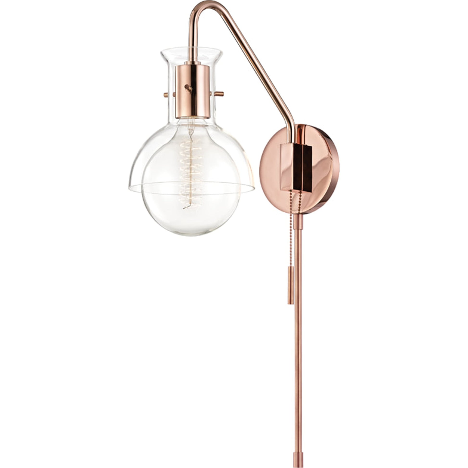 Riley Wall Sconce by Mitzi. Made from steel in a modern style.