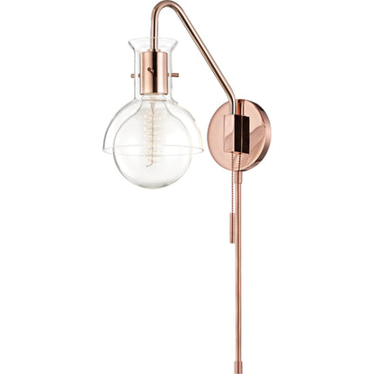 Riley Wall Sconce by Mitzi. Made from steel in a modern style.