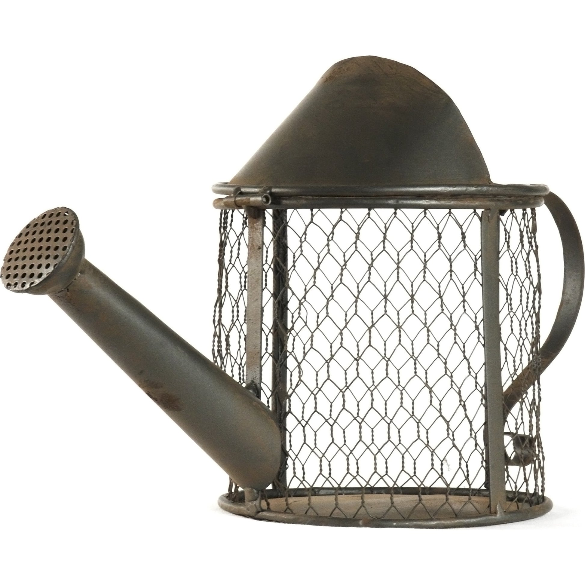 Metal Watering Can by Zentique in distressed metal and rustic metal. Made from rustic metal in a cottage & farmhouse style.