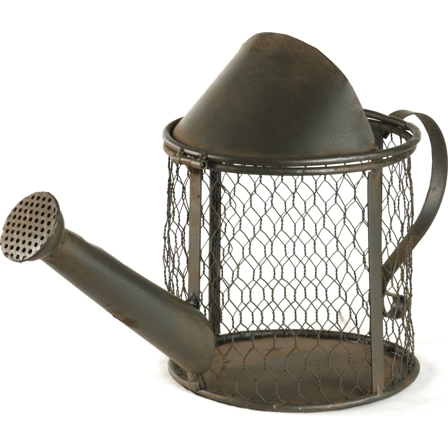 002 S-337934 | Primary Silo | Metal Watering Can by Zentique in distressed metal and rustic metal. Made from rustic metal in a cottage & farmhouse style.